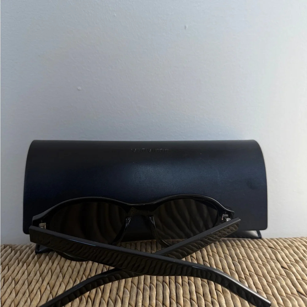 NWOT Saint Laurent round-eye acetate sunglasses - Picture 2 of 4